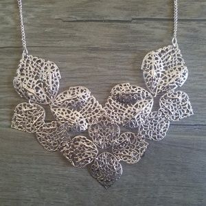 Rose gold statement necklace